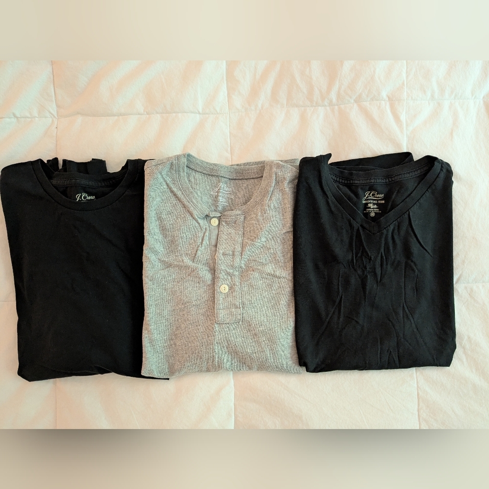 Lot Of 3 Men's J. Crew Tees Multicolor - Size S & XS